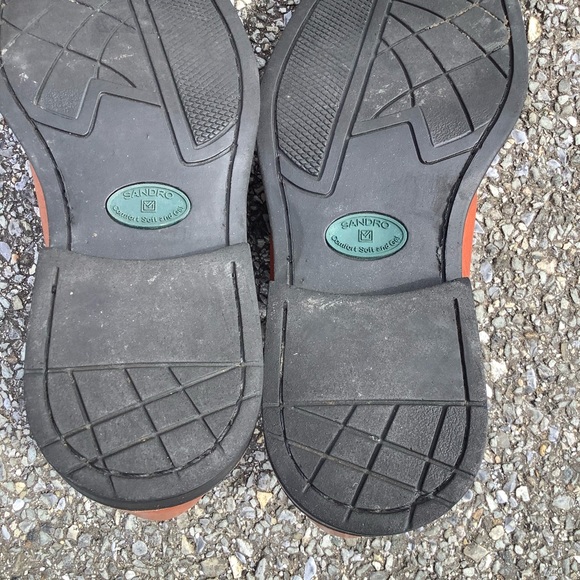 Sandro Comfort So SOFT Leather And Gel Brown Lace Up Men's 8.5D Oxford Shoe - Picture 11 of 11